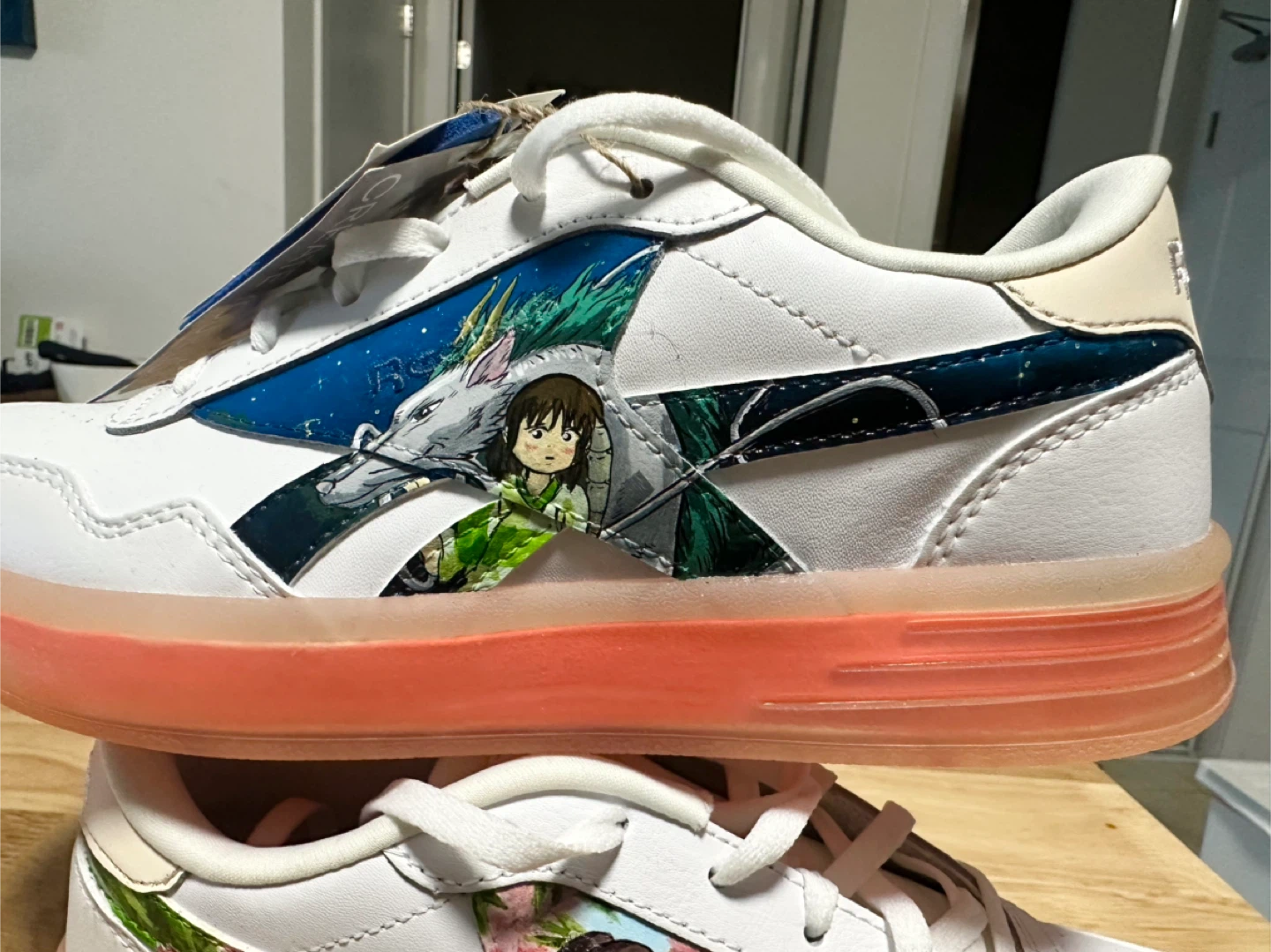 Custom Painted Spirited Away Ghibli Reebok Sneakers - photo 2