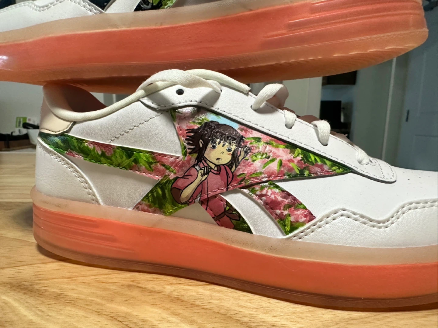 Custom Painted Spirited Away Ghibli Reebok Sneakers - photo 3