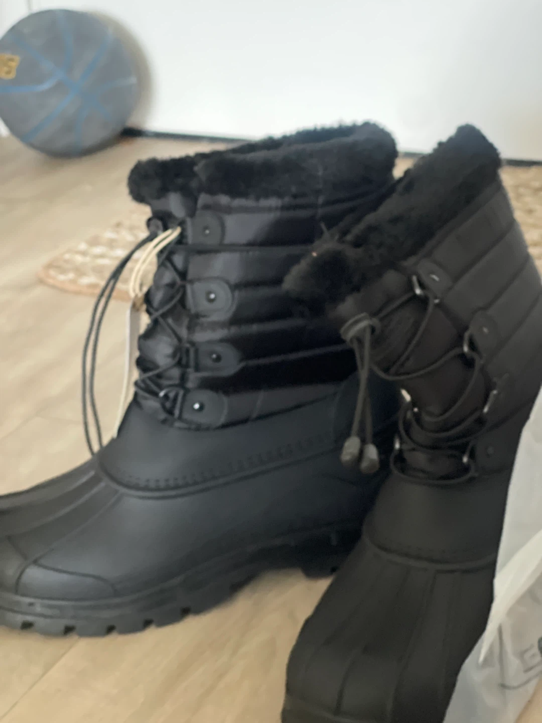Black Winter Boots-New  unused