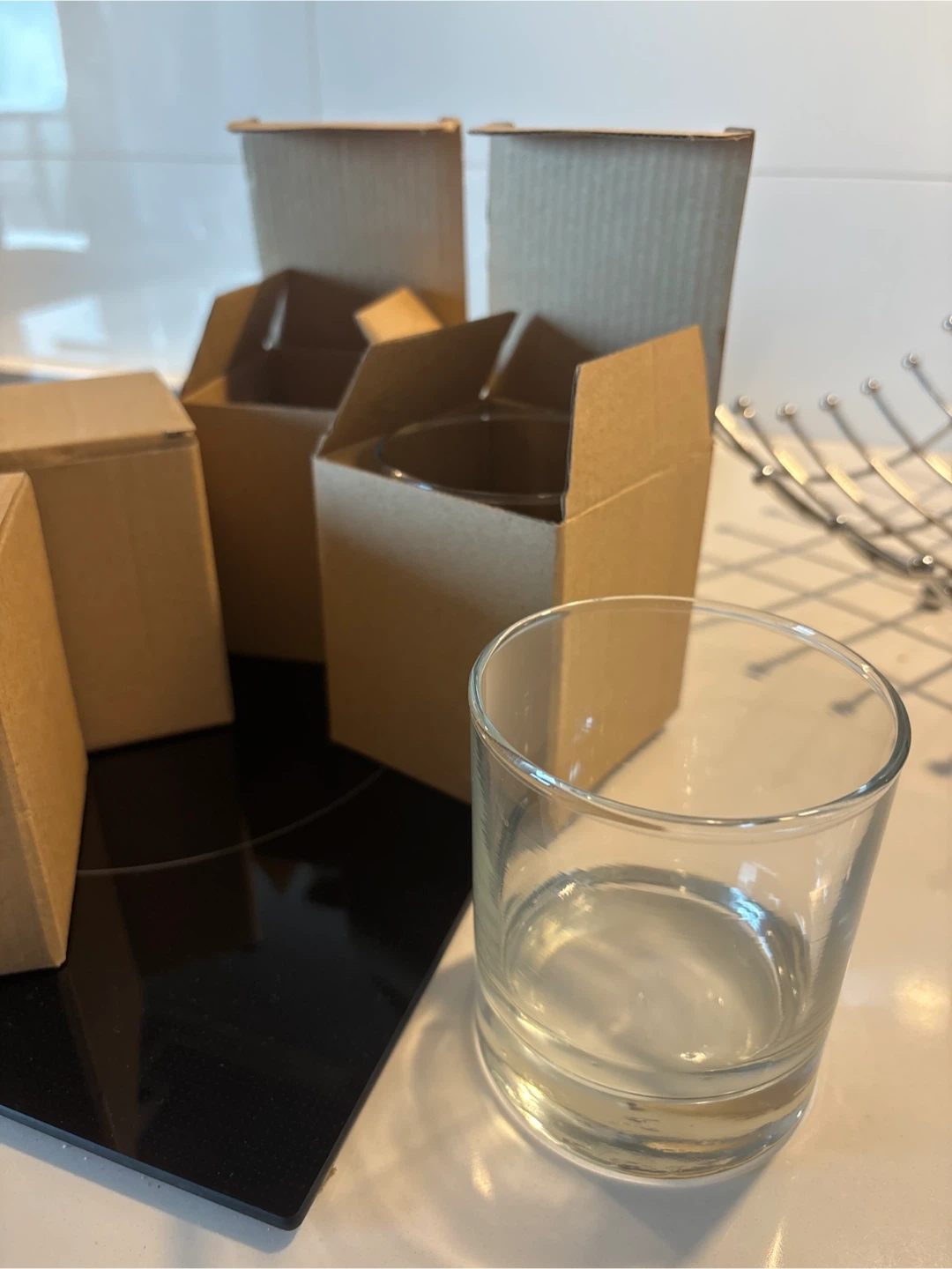 Nice Glass Cups with Boxes (Set of 4)