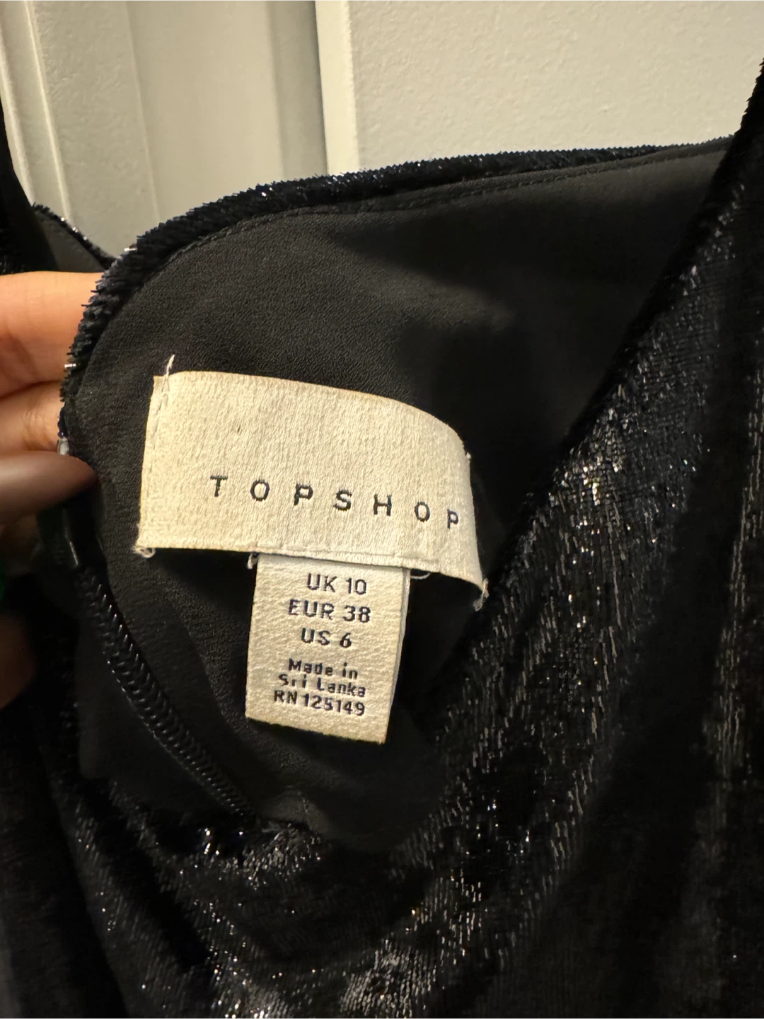 Topshop Black Dress - Size US 6