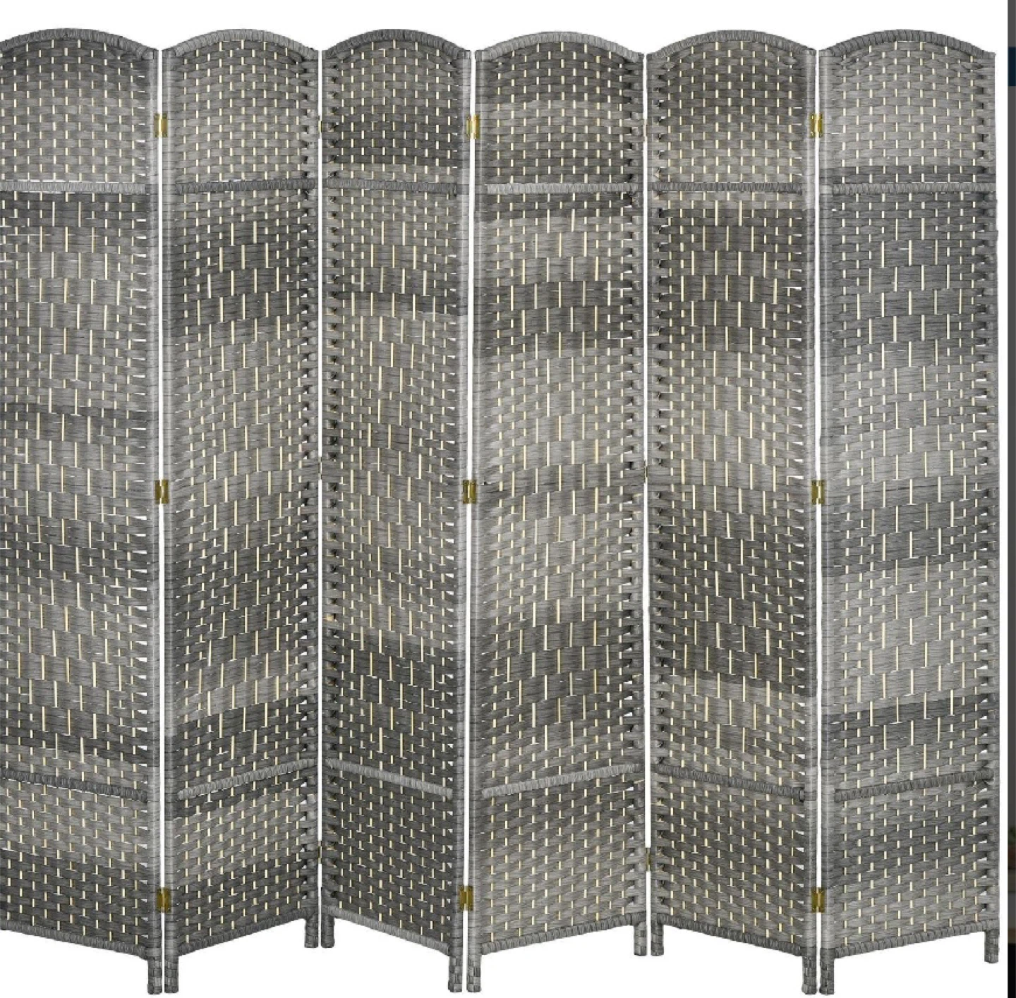 New in Box 6Ft, 6 Panels Room Divider, Grey - photo 2