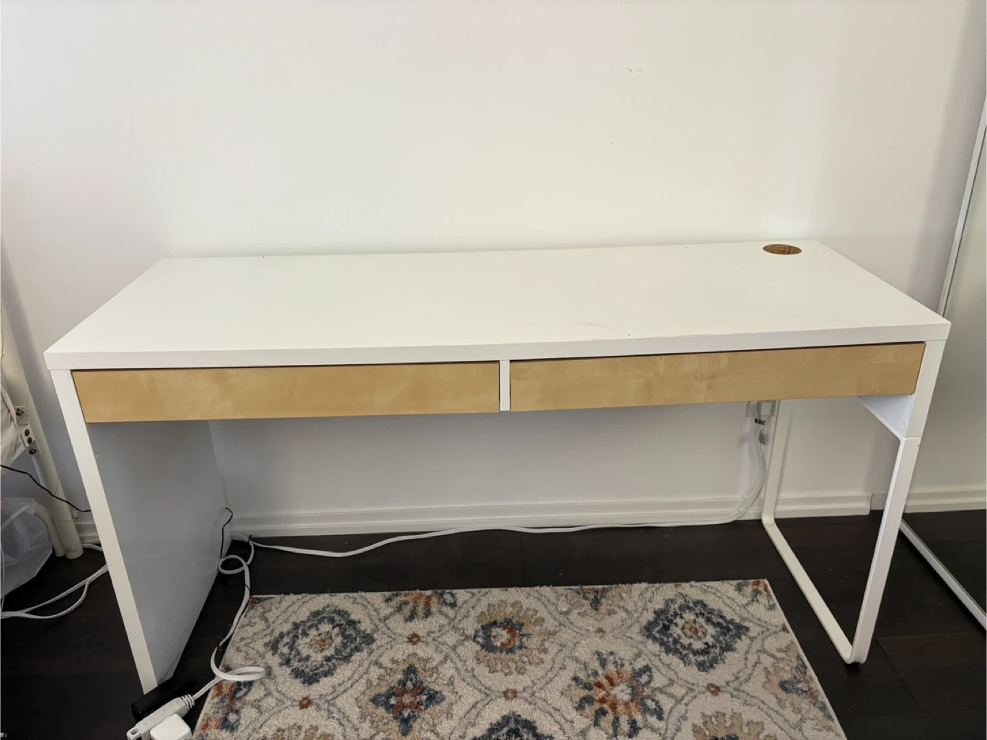 IKEA Micke Desk, White and Birch