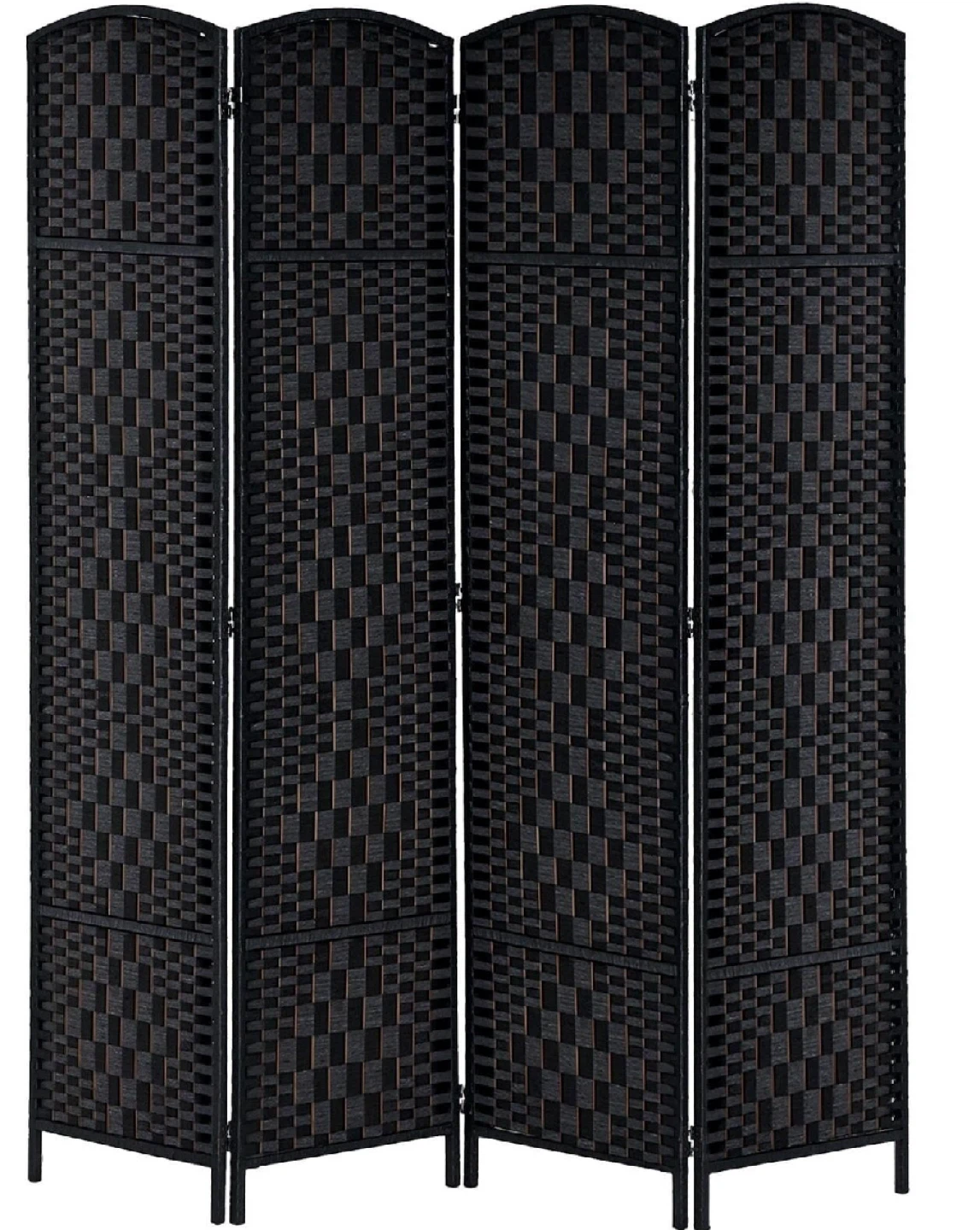 New in Box 6Ft, 4 Panels Room Divider, Black - photo 2