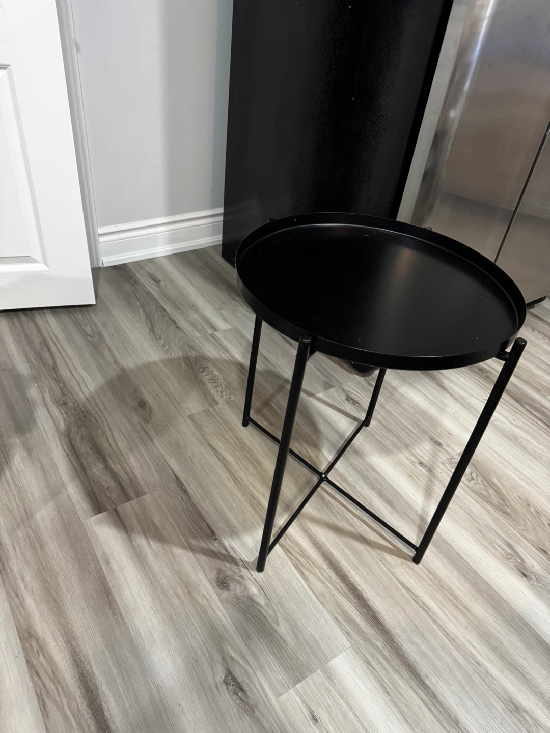 Black Metal Side Table