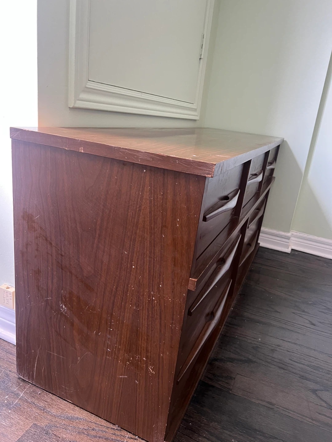 Long Wooden Dresser with 7 Drawers - photo 2