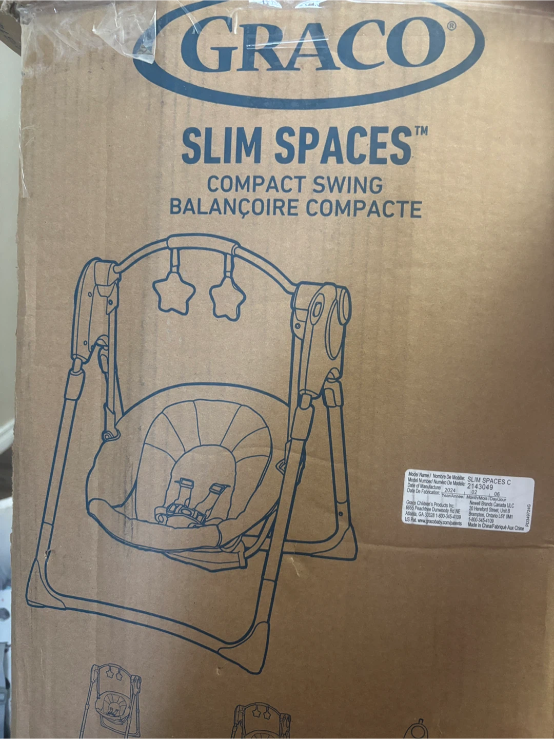Graco Slim Spaces Compact Baby Swing - photo 2