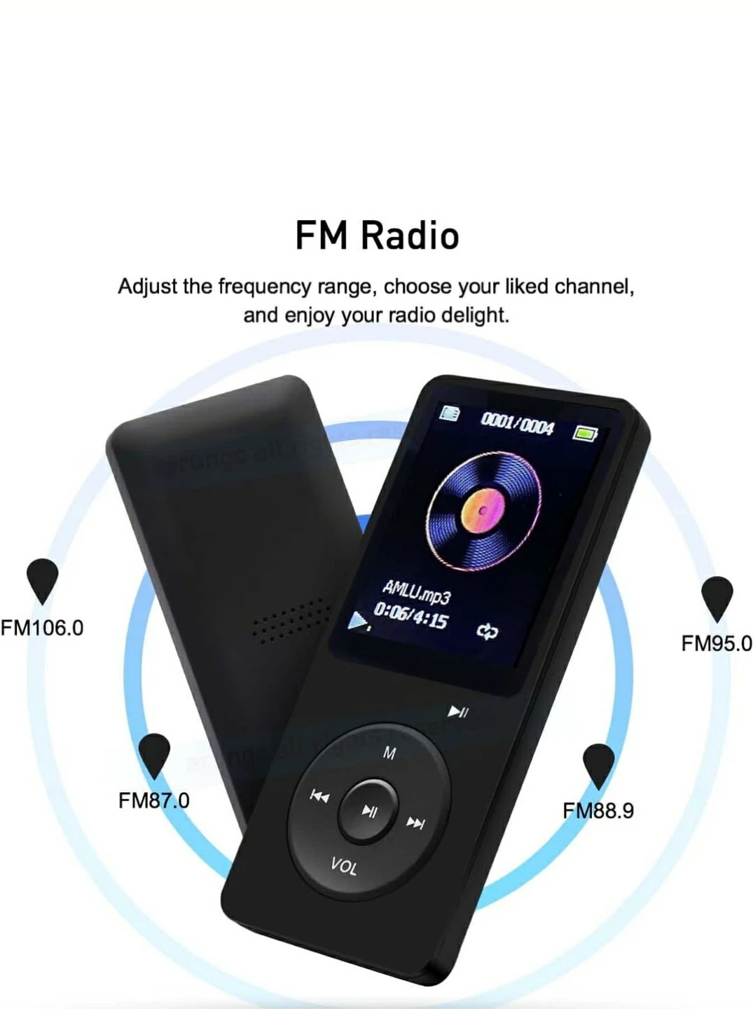Mini Music Player with 32GB Memory Card - Black - photo 2