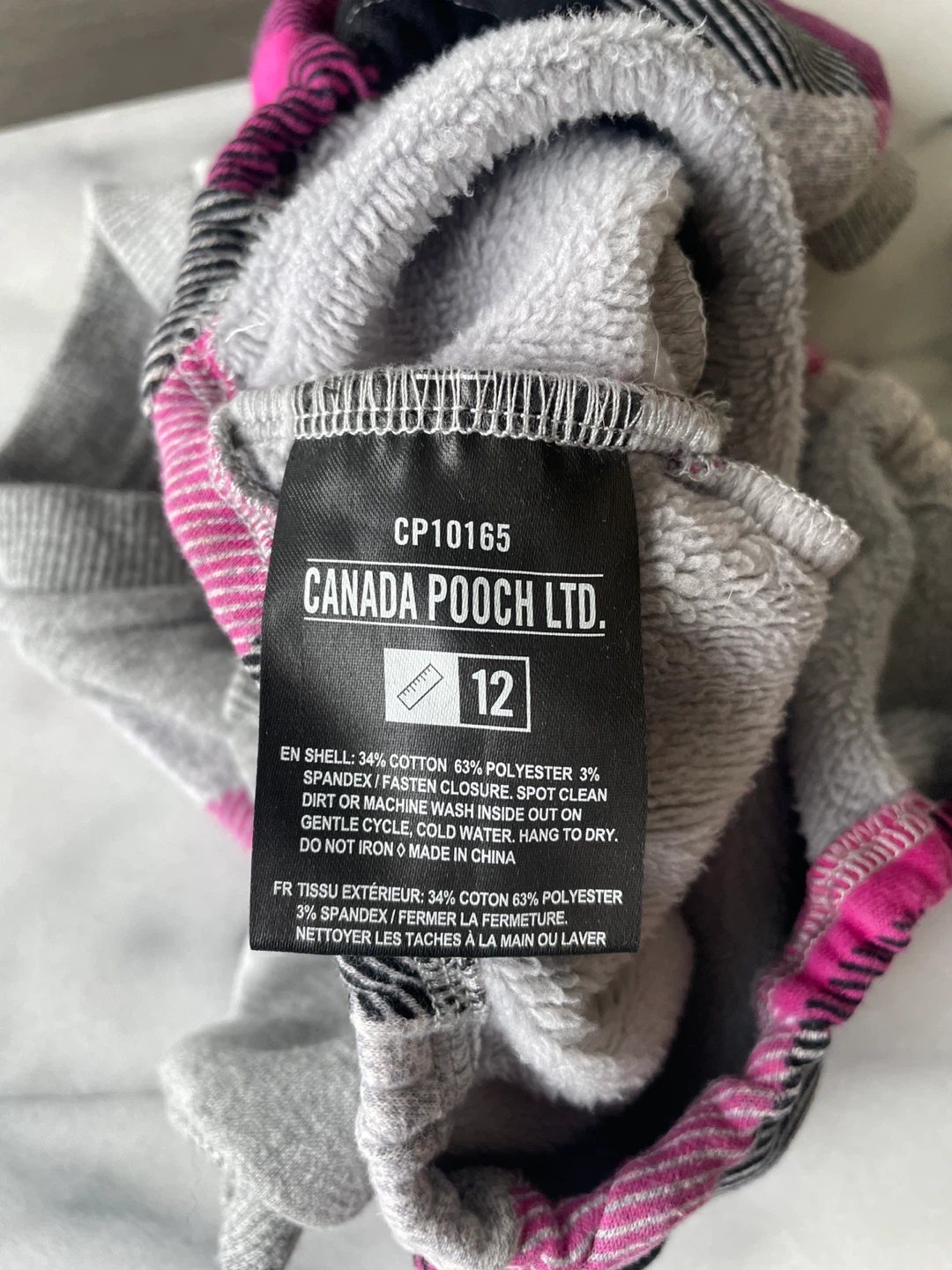 Canada Pooch Fleece Onsie - size 12 - photo 3