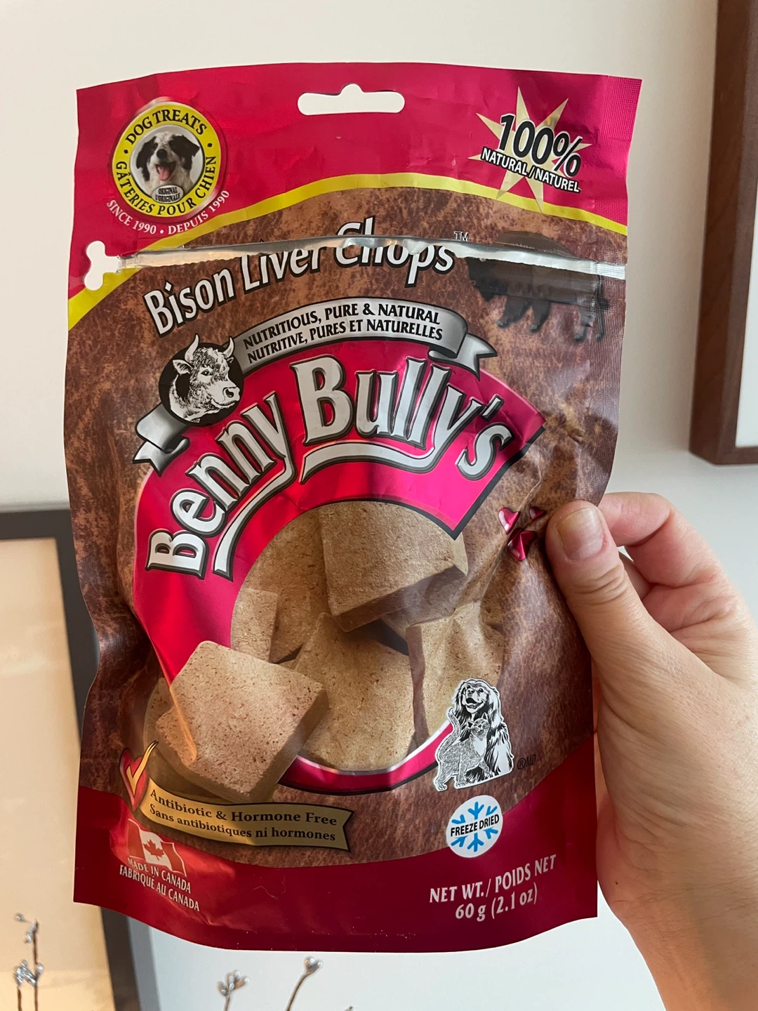 Benny Bully’s Bison Liver Chops for dogs