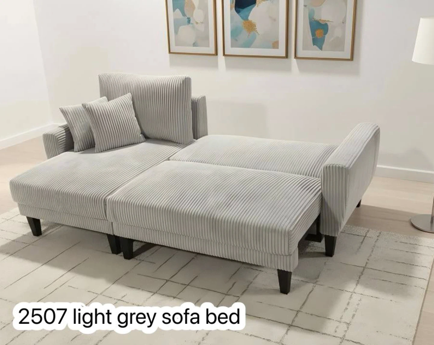 2507 Cream Sofa Bed - photo 3