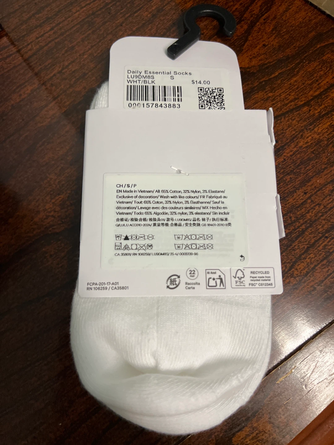 Lululemon Daily Essential Socks - Size S - photo 2