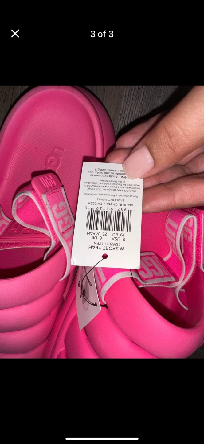 UGG W Sport Yeah - Pink, Size US8 - photo 3