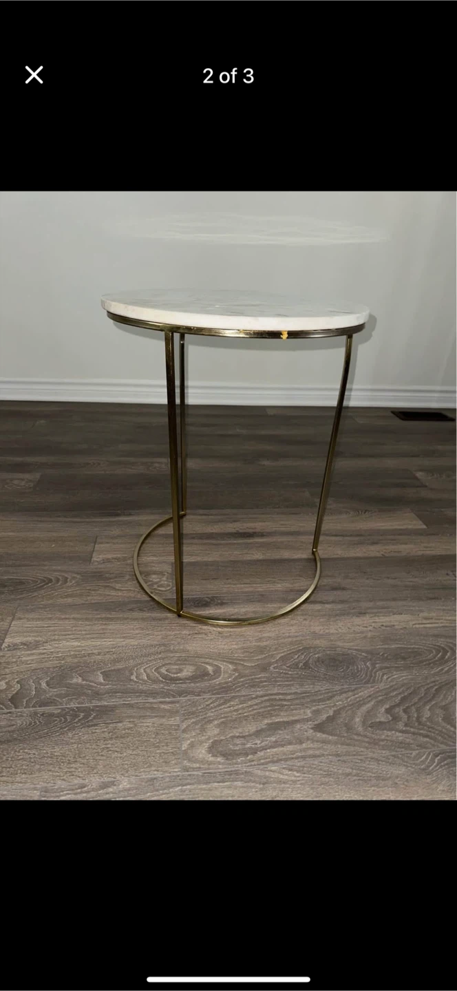 Marble Top Side Table - photo 2