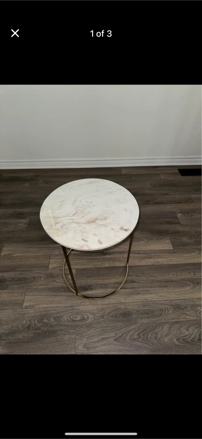 Marble Top Side Table - photo 3