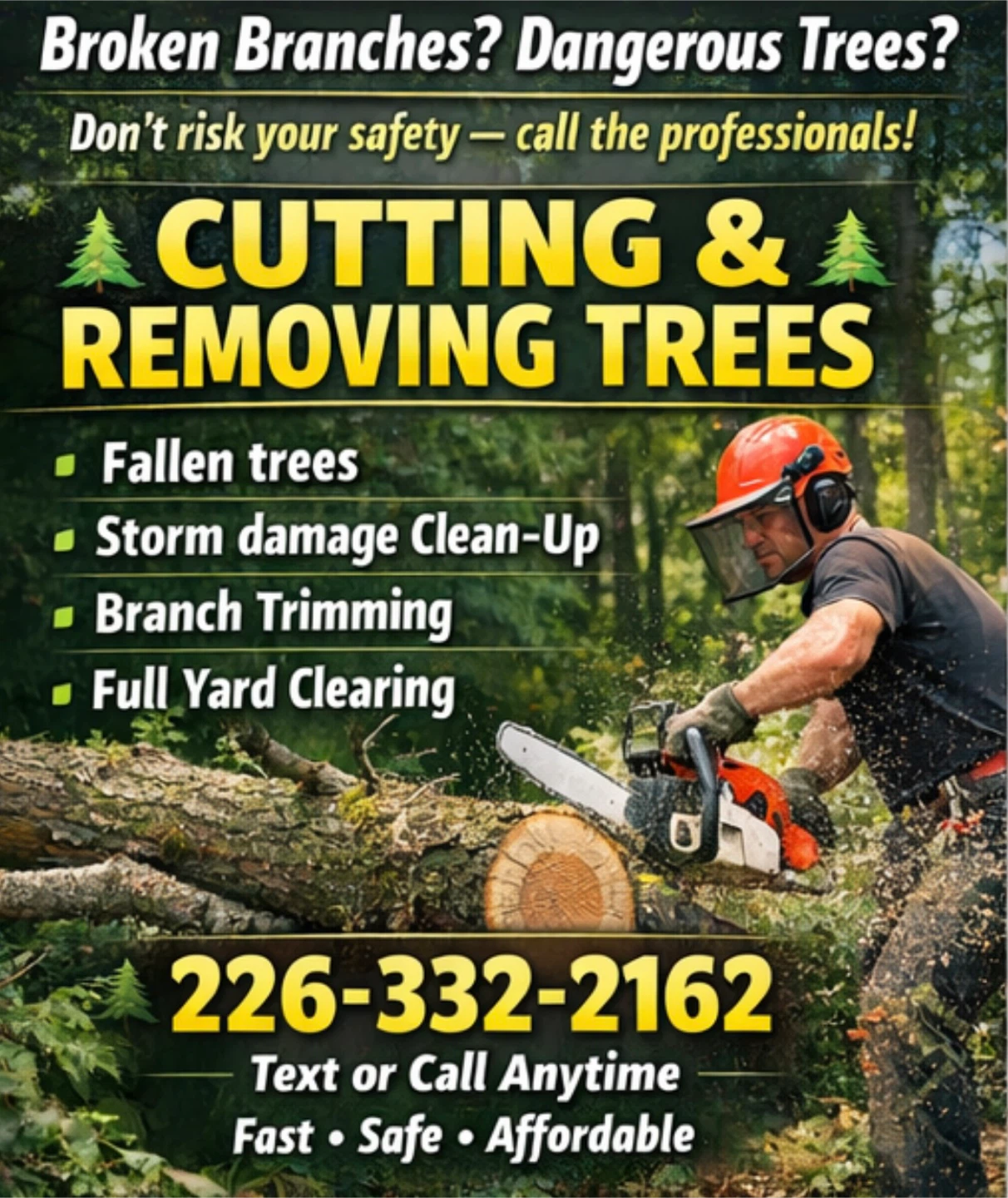 🌲 CUTTING & REMOVING TREES 🌲