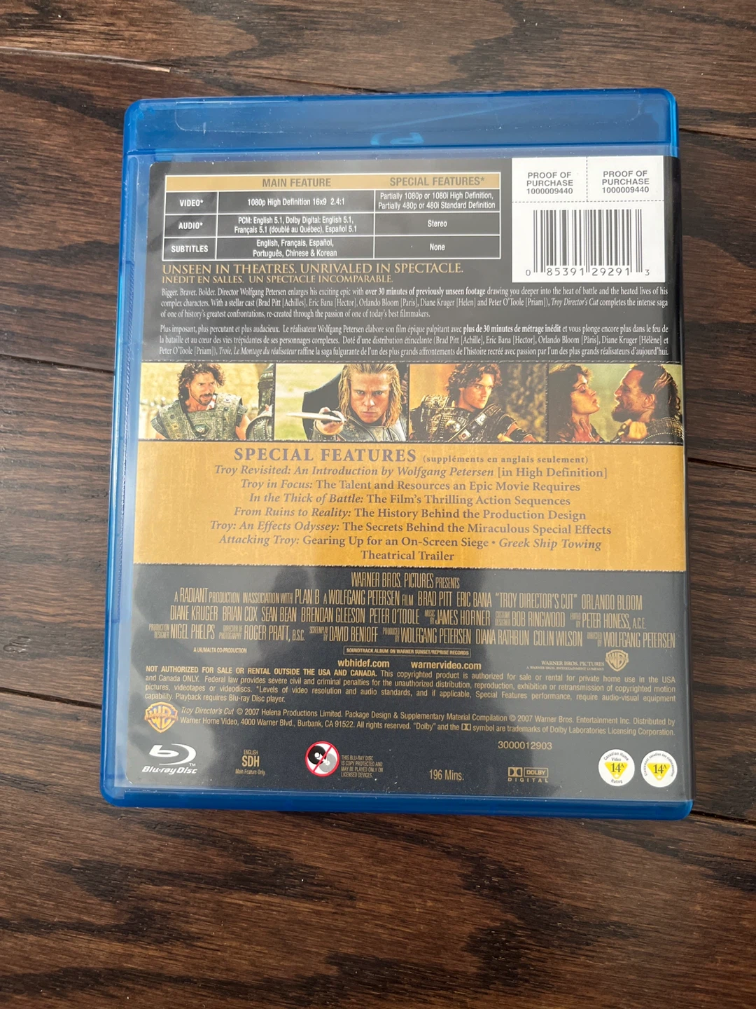 Troy Director's Cut - Special Edition Blu-Ray - photo 2