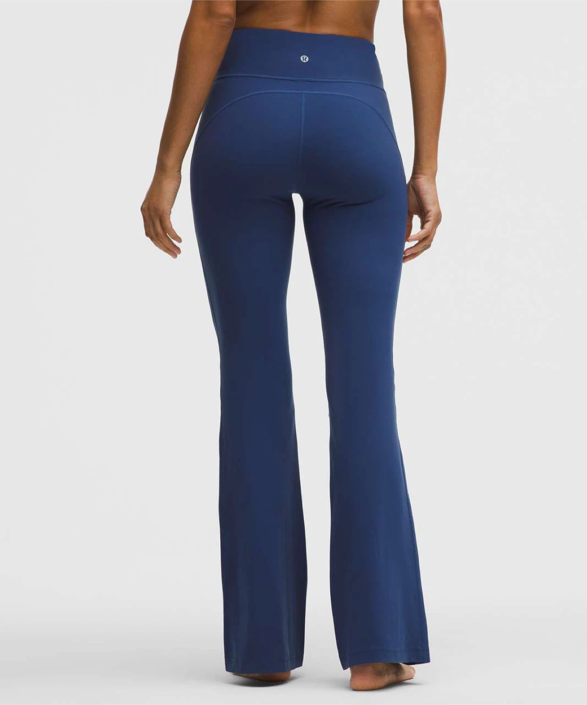 Blue twill blue lulu flare tights
