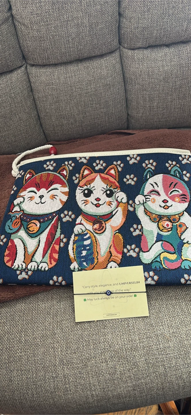 Maneki Neko Cat Clutch Bag