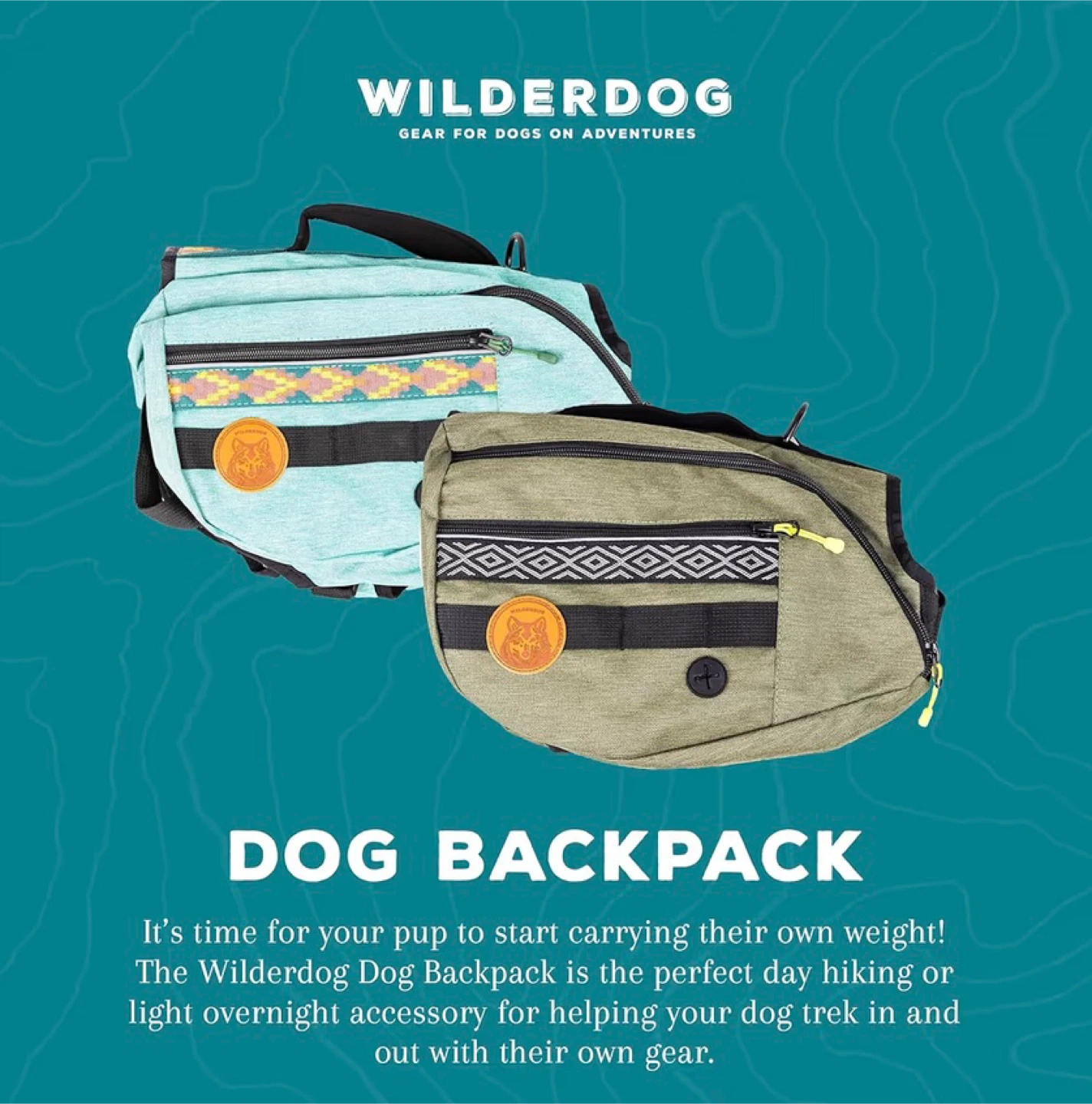 Wilderdog Dog Backpack - Olive Green - photo 2