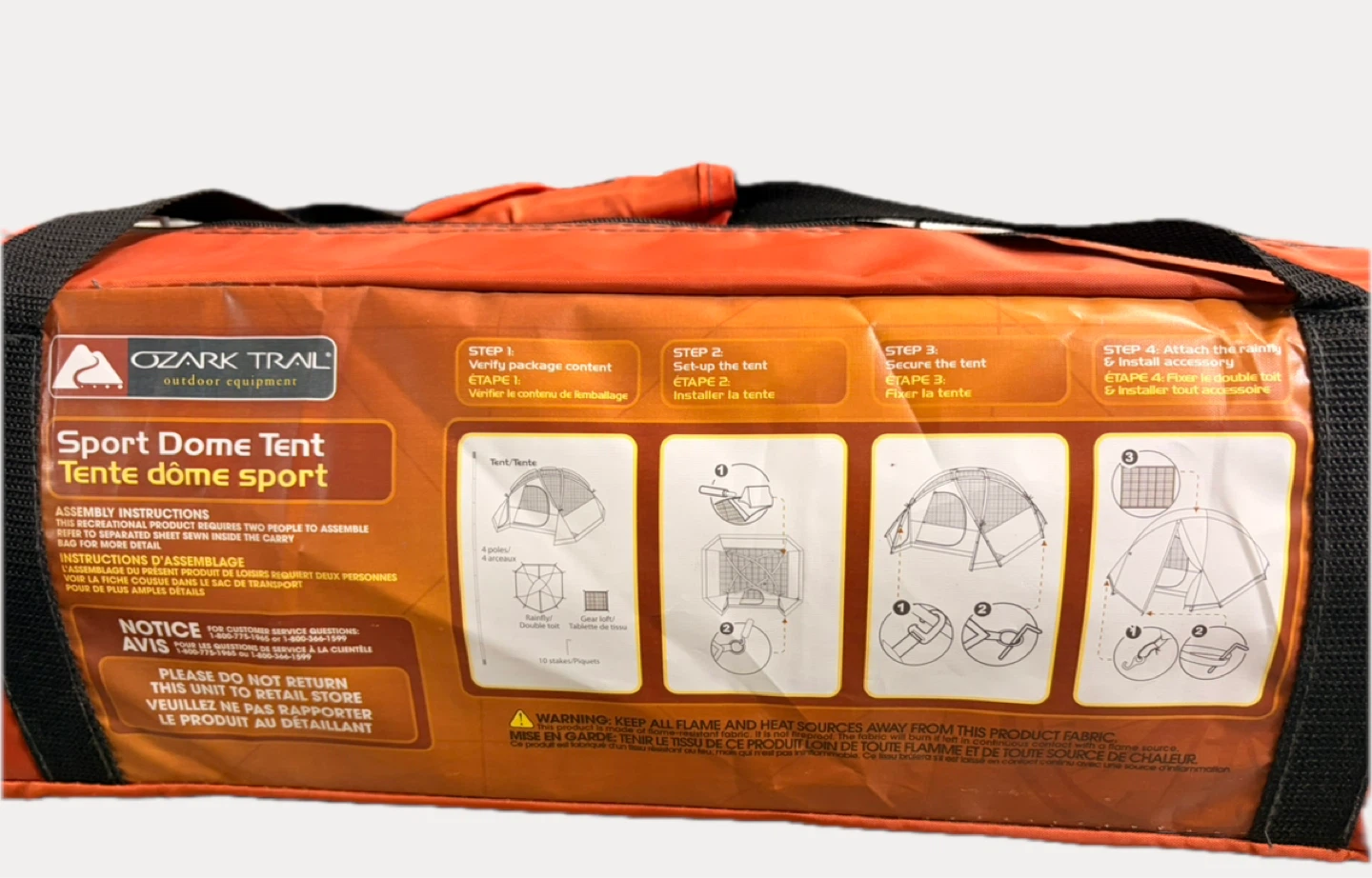 Ozark Trail 4‑Person Sport Dome Tent 9’x8’ - photo 2