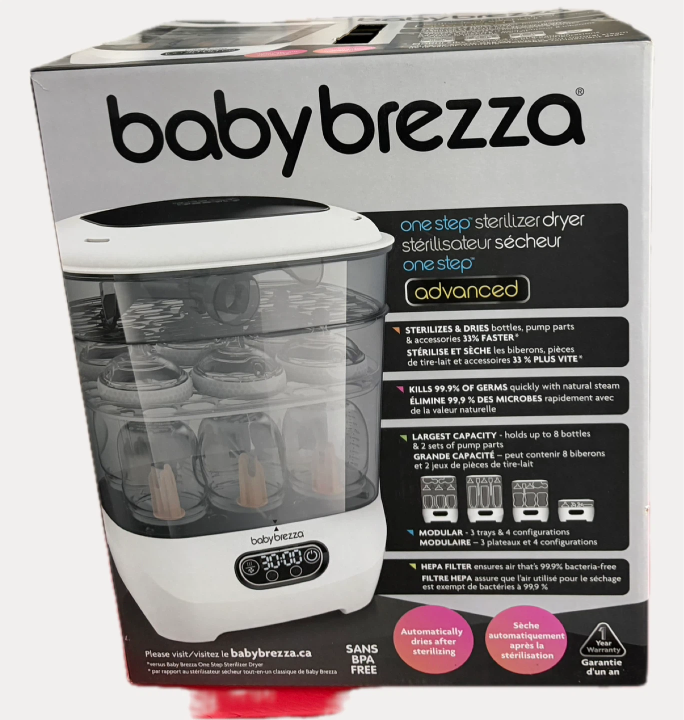 Baby Brezza One Step Sterilizer Dryer Advanced - photo 4