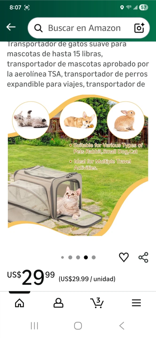 PETRAVELINE Pet Carrier - Like New! - photo 4