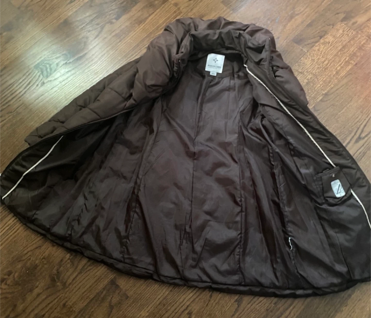 Winter Ladies Puffer Coat - Brown Jacket, X-LARGE - photo 2