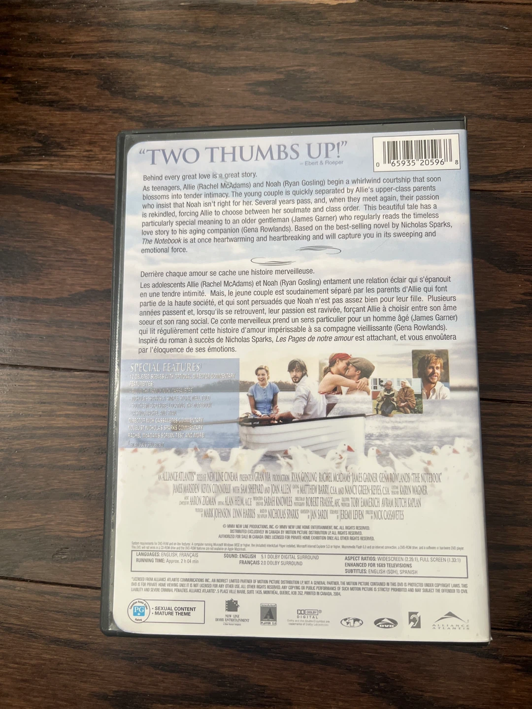 The Notebook DVD - New Line Platinum Series - photo 2