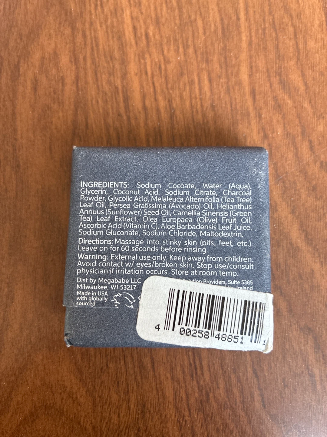 Megababe Space Bar Detoxifying Charcoal Underarm Bar - photo 2