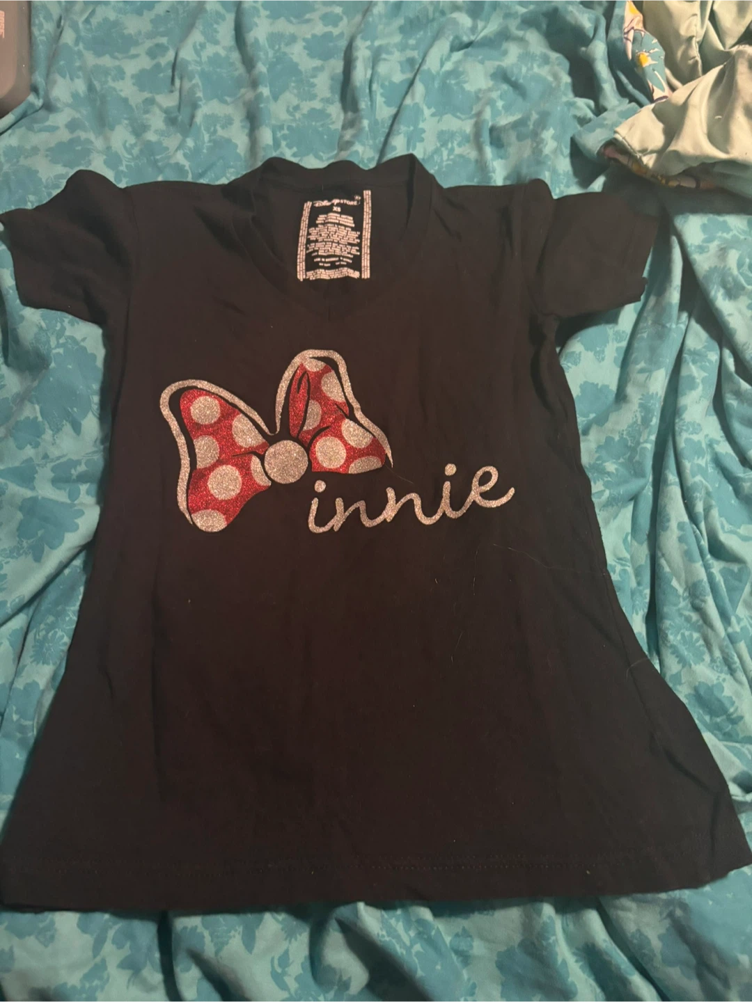 Disney Store Minnie Mouse Black Tee XS