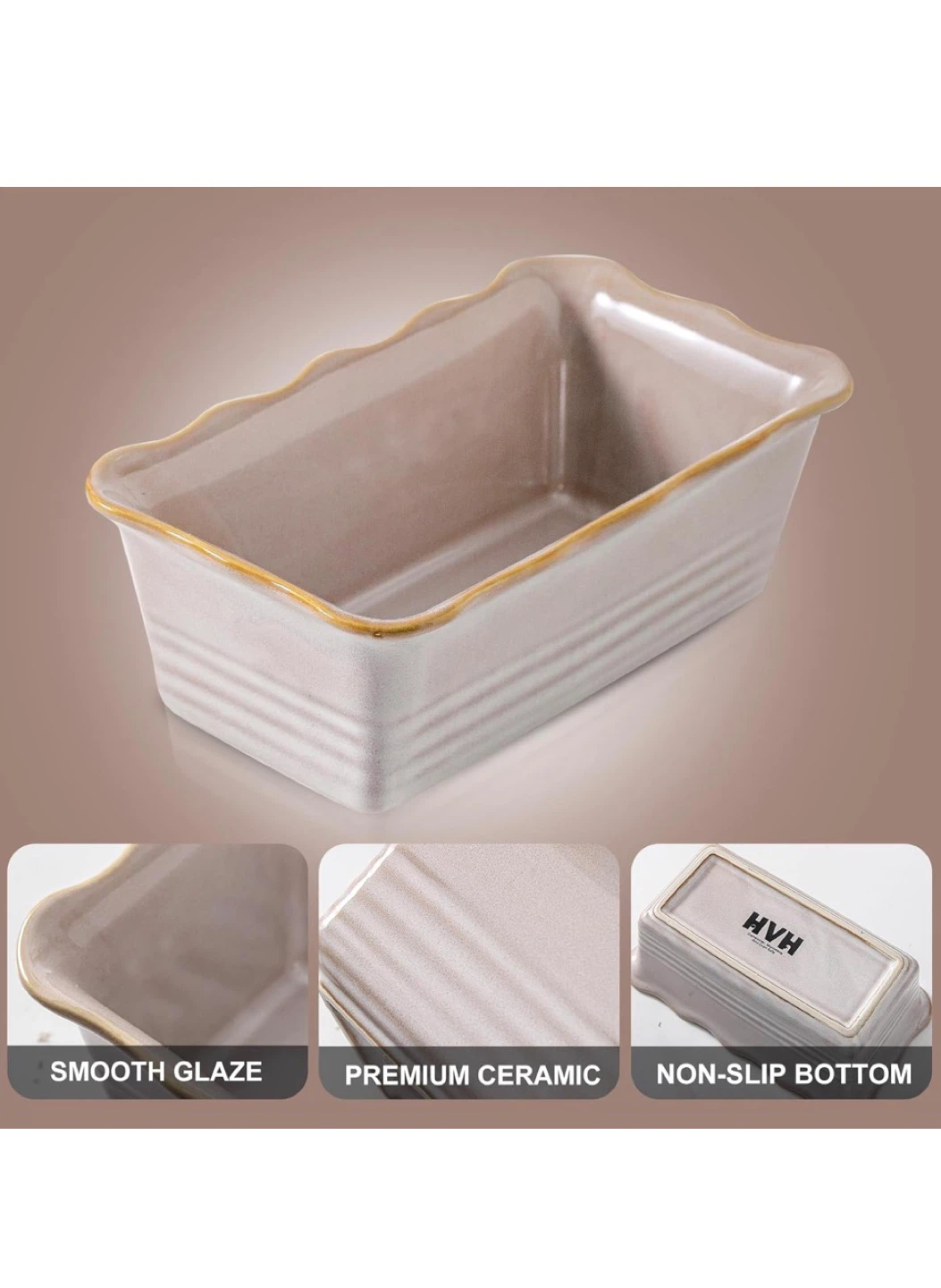 HVH Ceramic Loaf Pan - 45oz