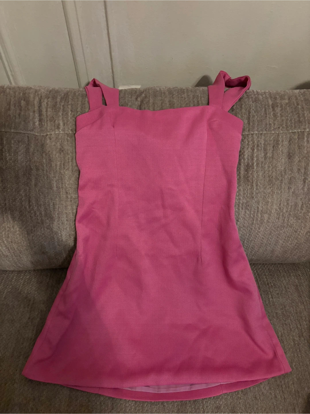 Boohoo Pink Mini Dress with Bow Detail - photo 2