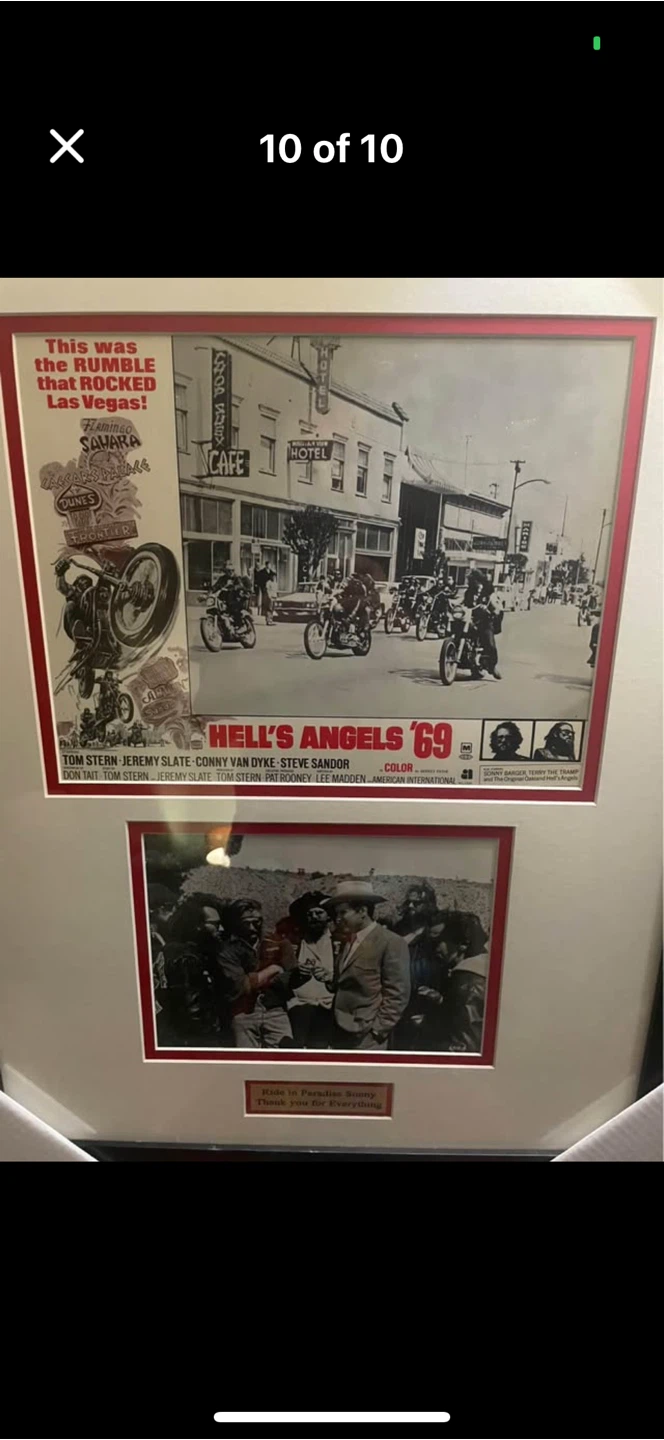 Framed Hell's Angels '69 Poster