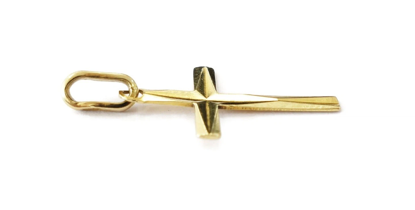 Gold Cross Pendant - photo 3