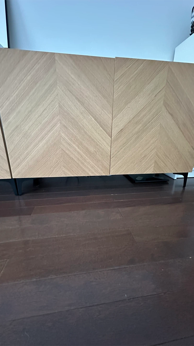 IKEA Besta Storage Cabinet - Oak/White - photo 4