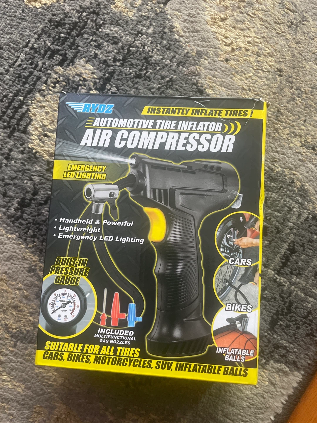 RYDZ Automotive Tire Inflator Air Compressor