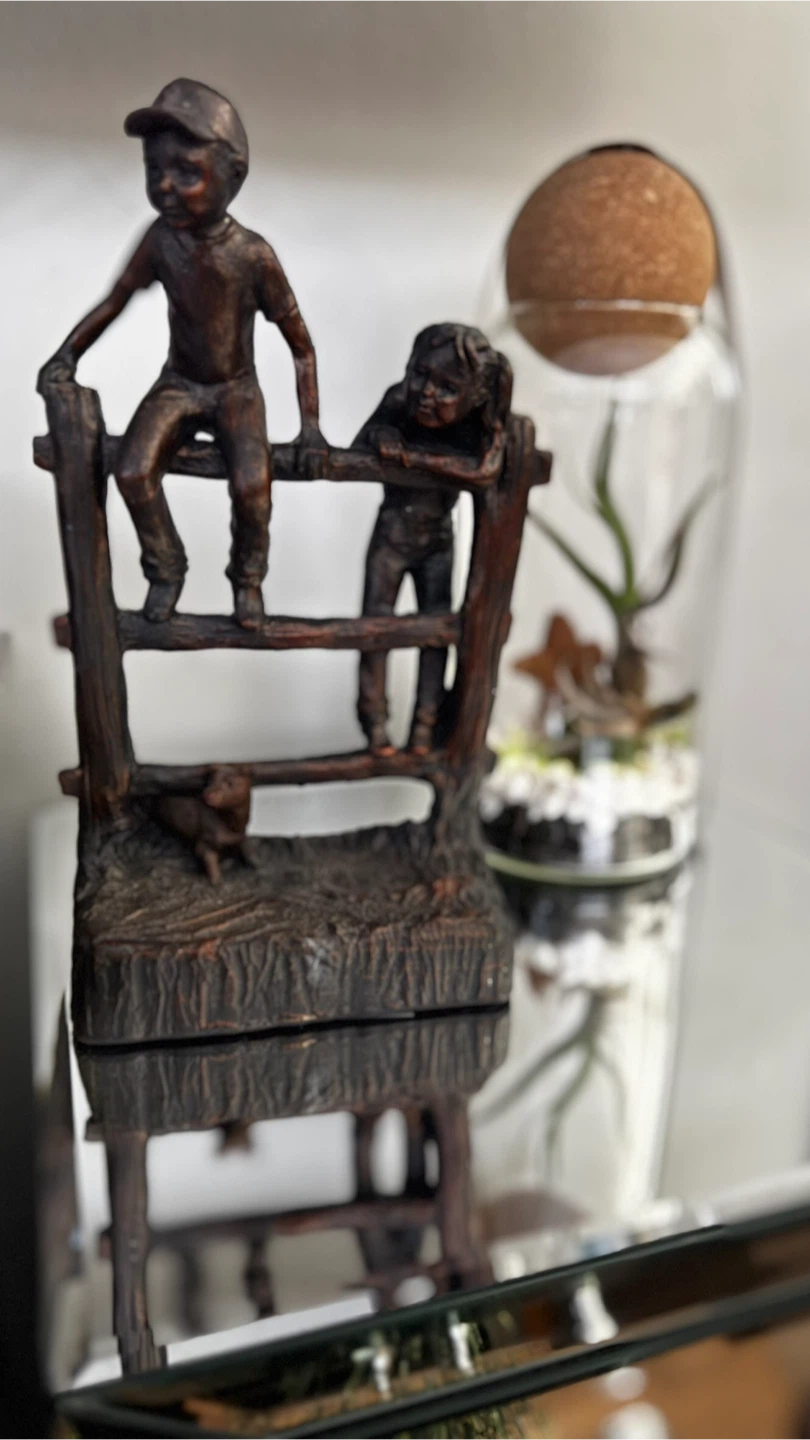 Montana Silversmiths "Riding the Fence" Kids Figurine. - photo 3