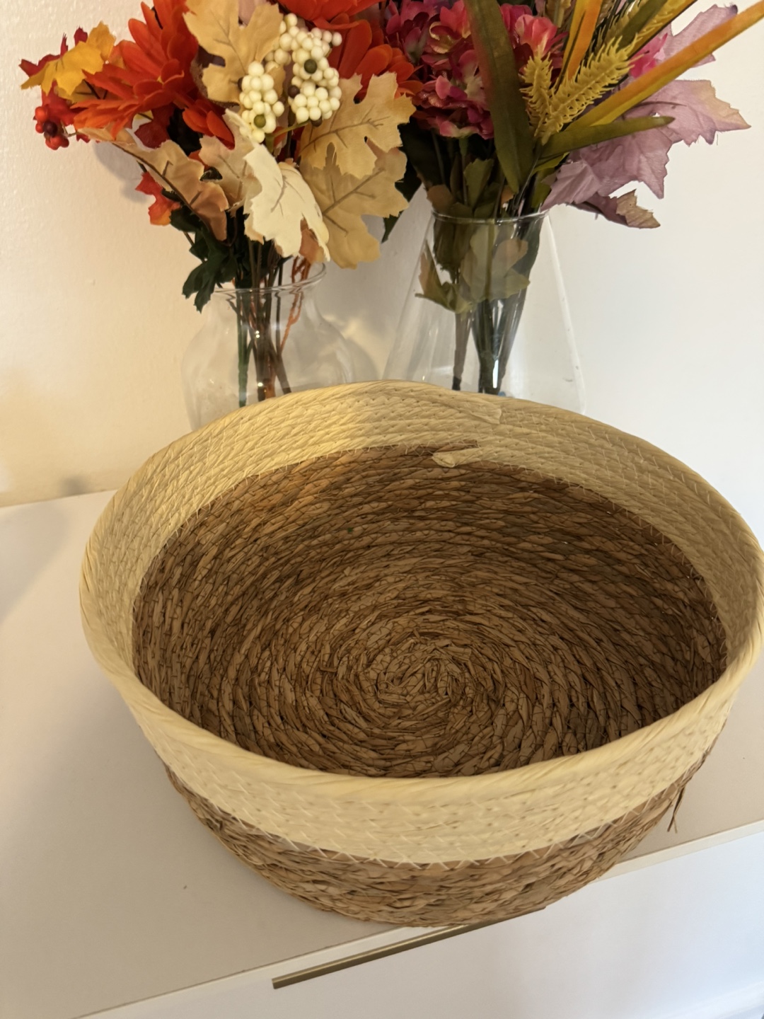 Woven Basket - Beige & Brown - photo 3