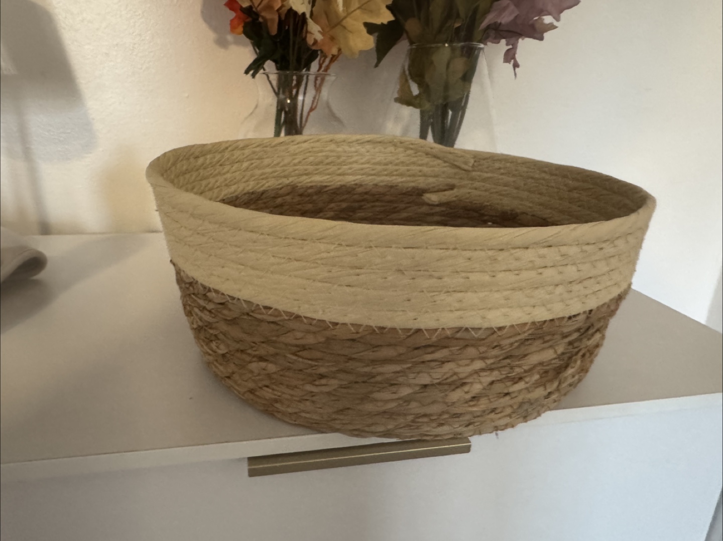 Woven Basket - Beige & Brown - photo 4
