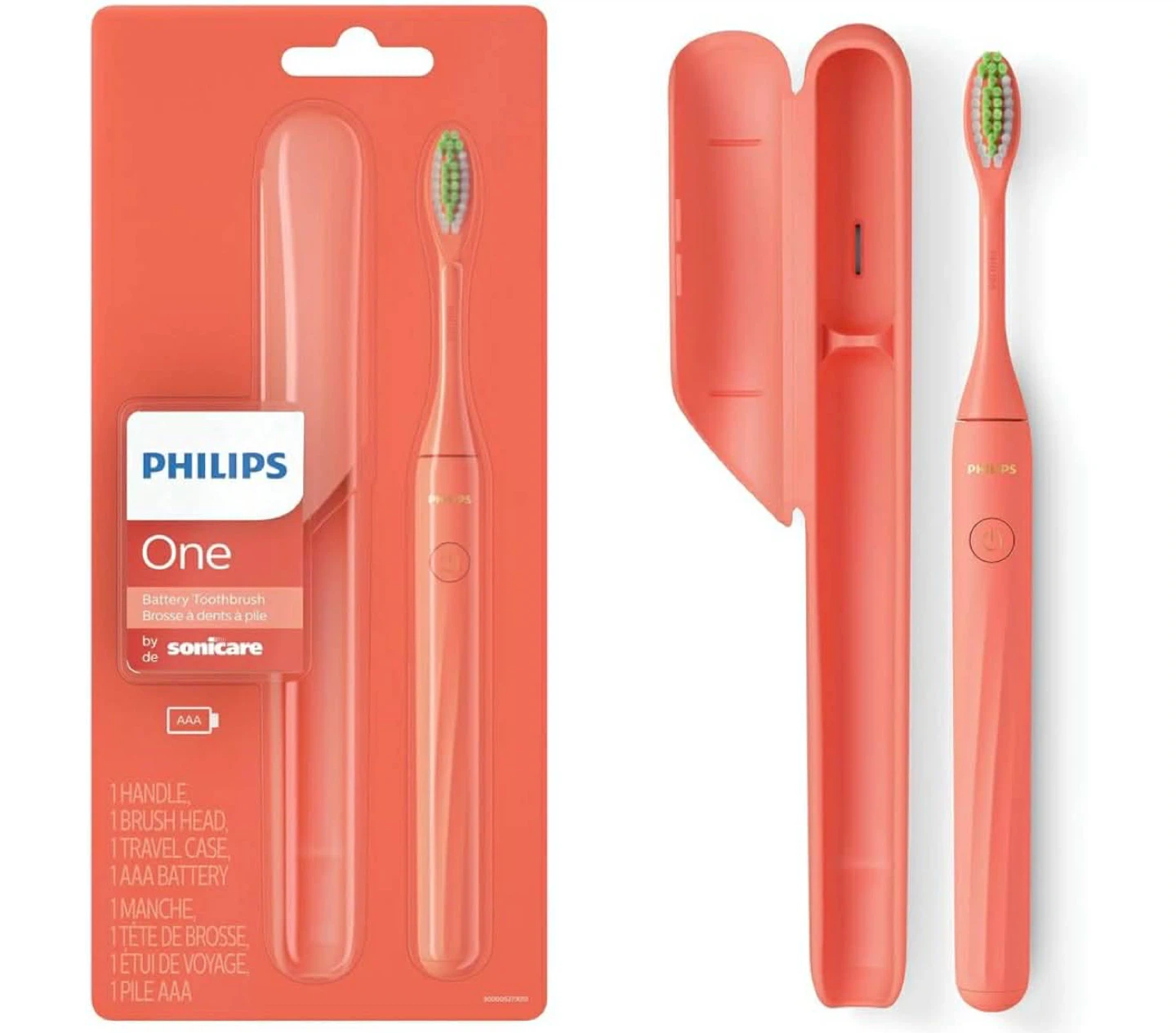New Philips One Battery Toothbrush - Coral - photo 5