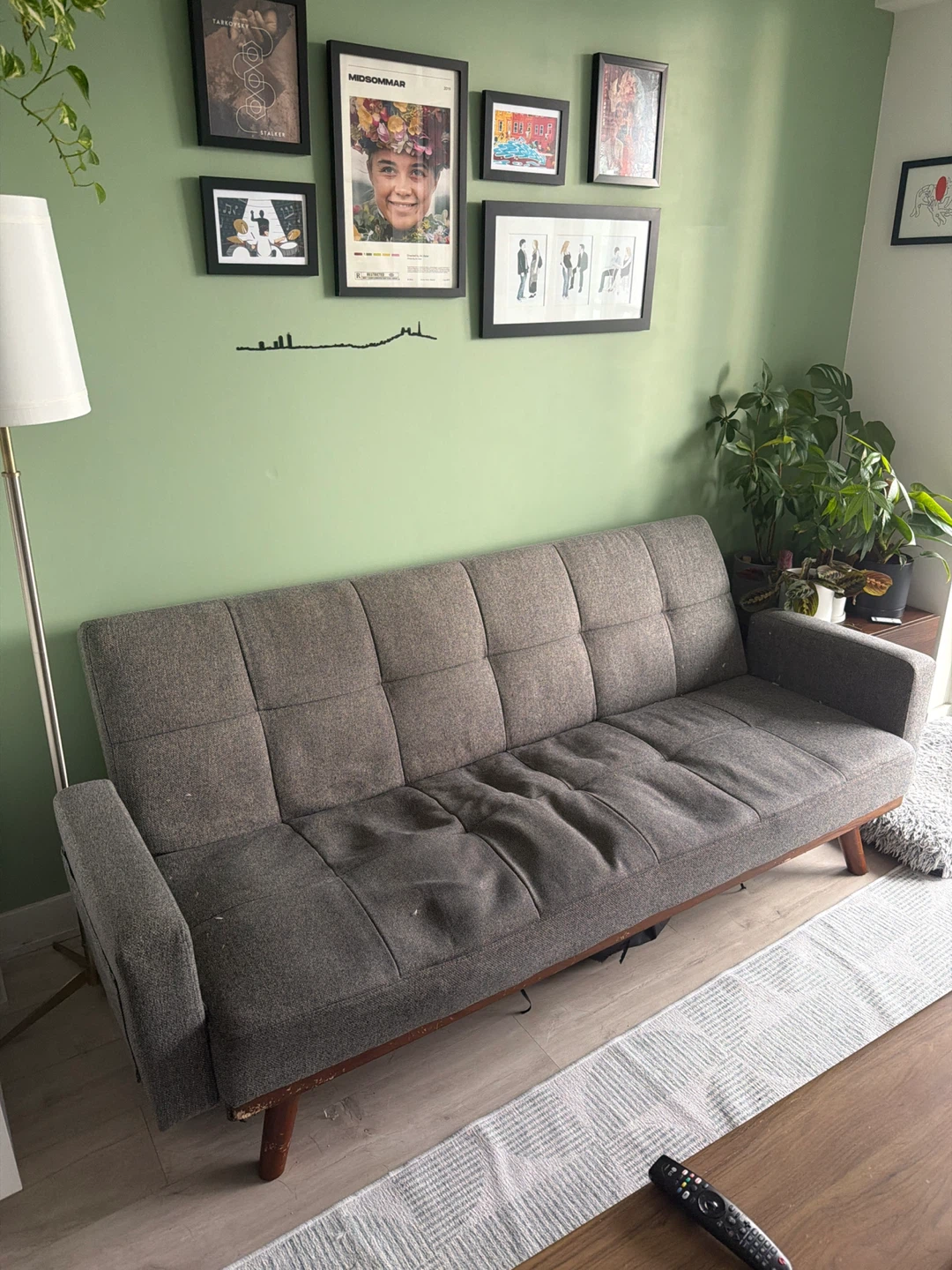 Grey Tufted Sofa Bed - Beatrix Structube