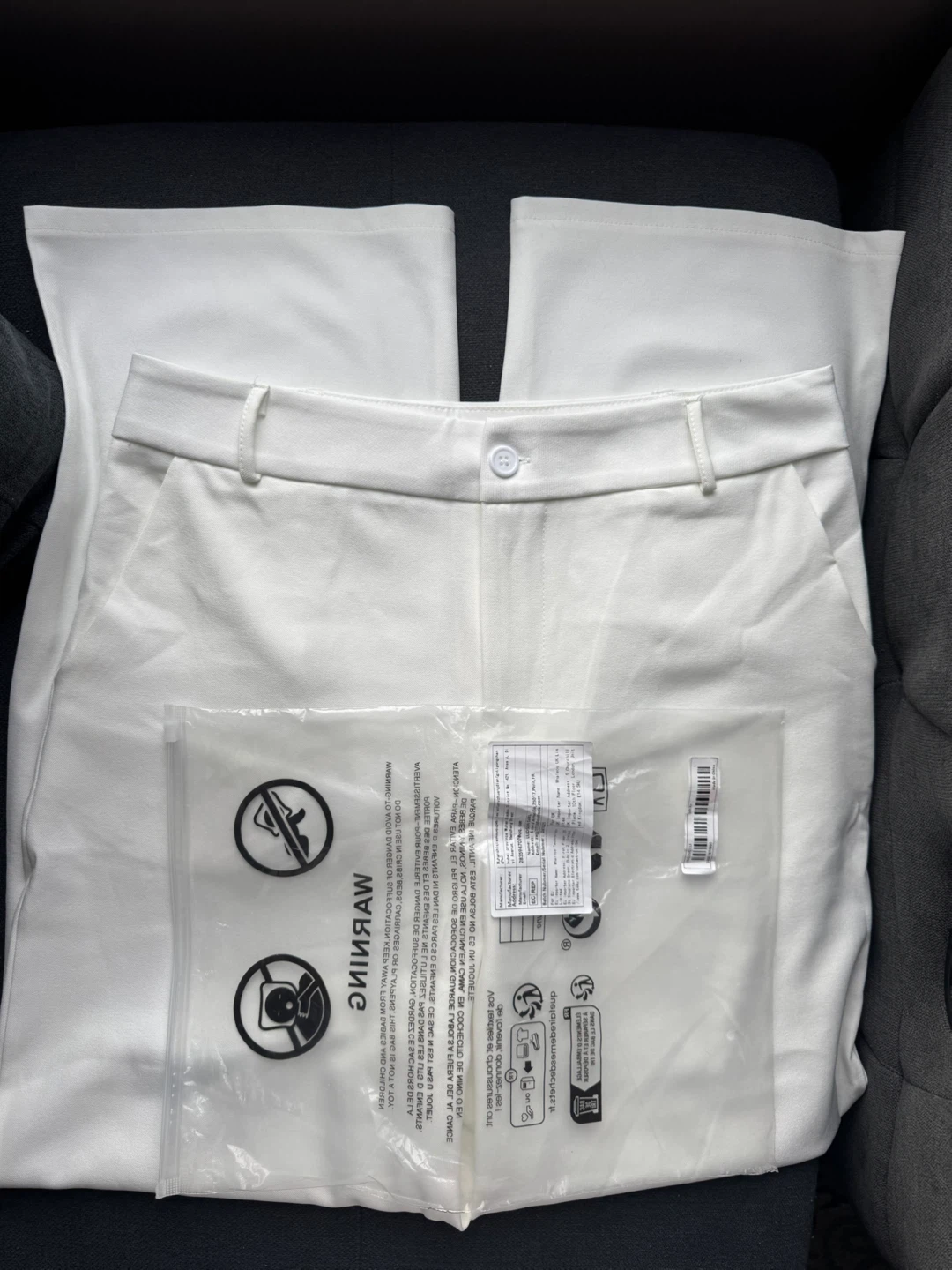 White Trousers - Size L - photo 2