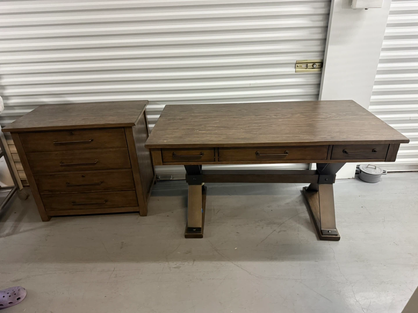 Liberty Furniture Sonoma Road Desk & Lateral File Cabinet