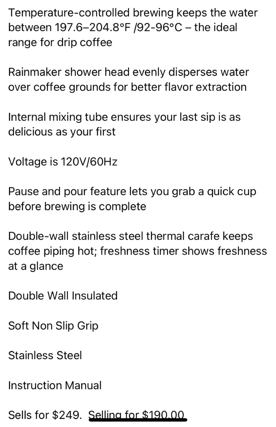 OXO Brew 9-Cup Coffee Maker - New! - photo 3
