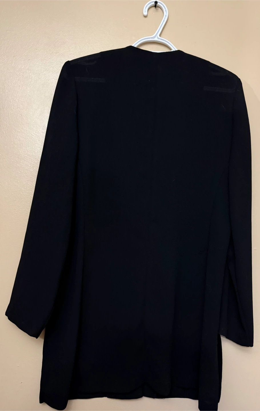 Woman’s Black Tunic Style Blouse size 9/10 - photo 2