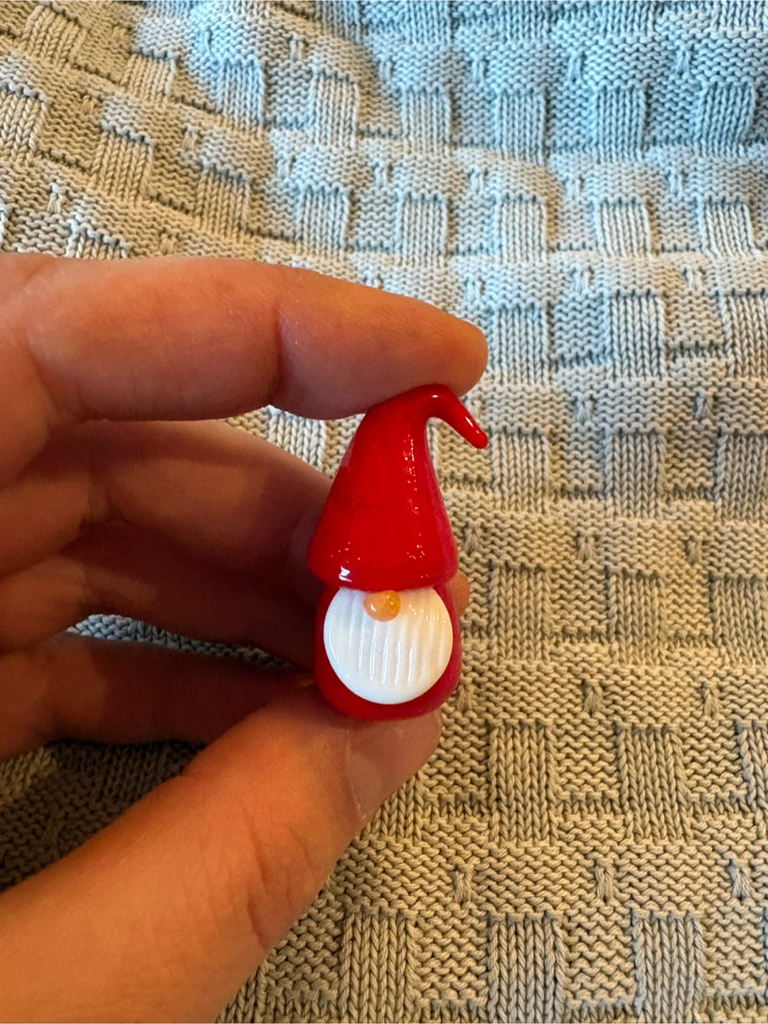 Tiny Glass Gnome Figurine - photo 2