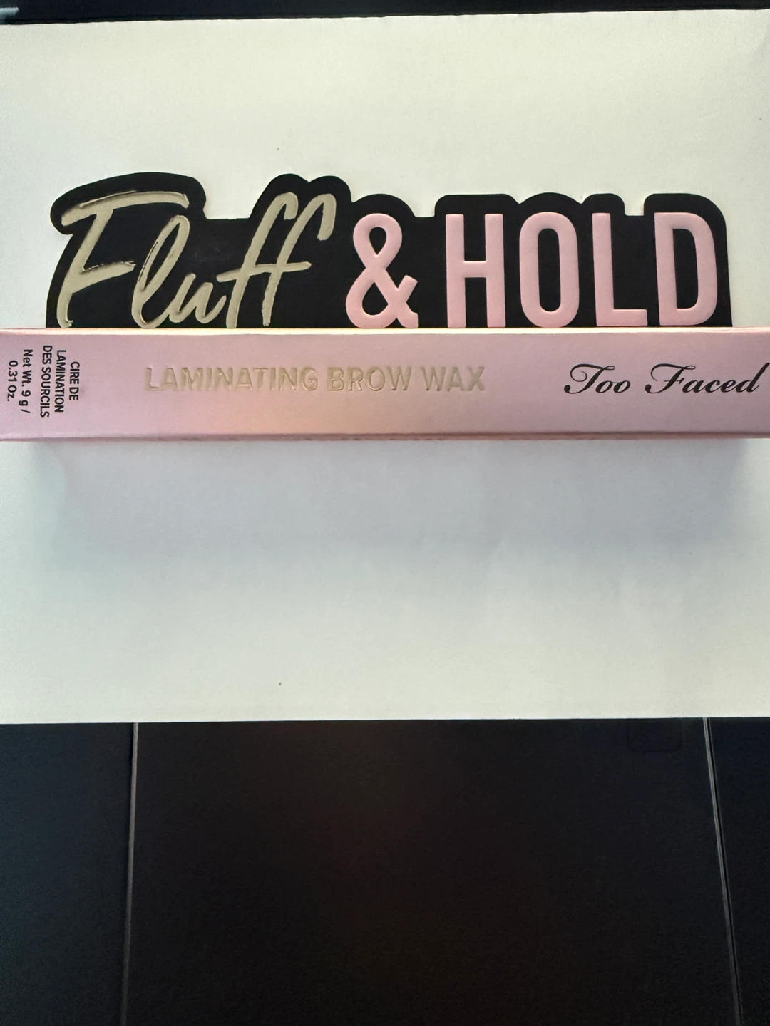 Too Faced Fluff & Hold Laminating Brow Wax - Crystal Clear