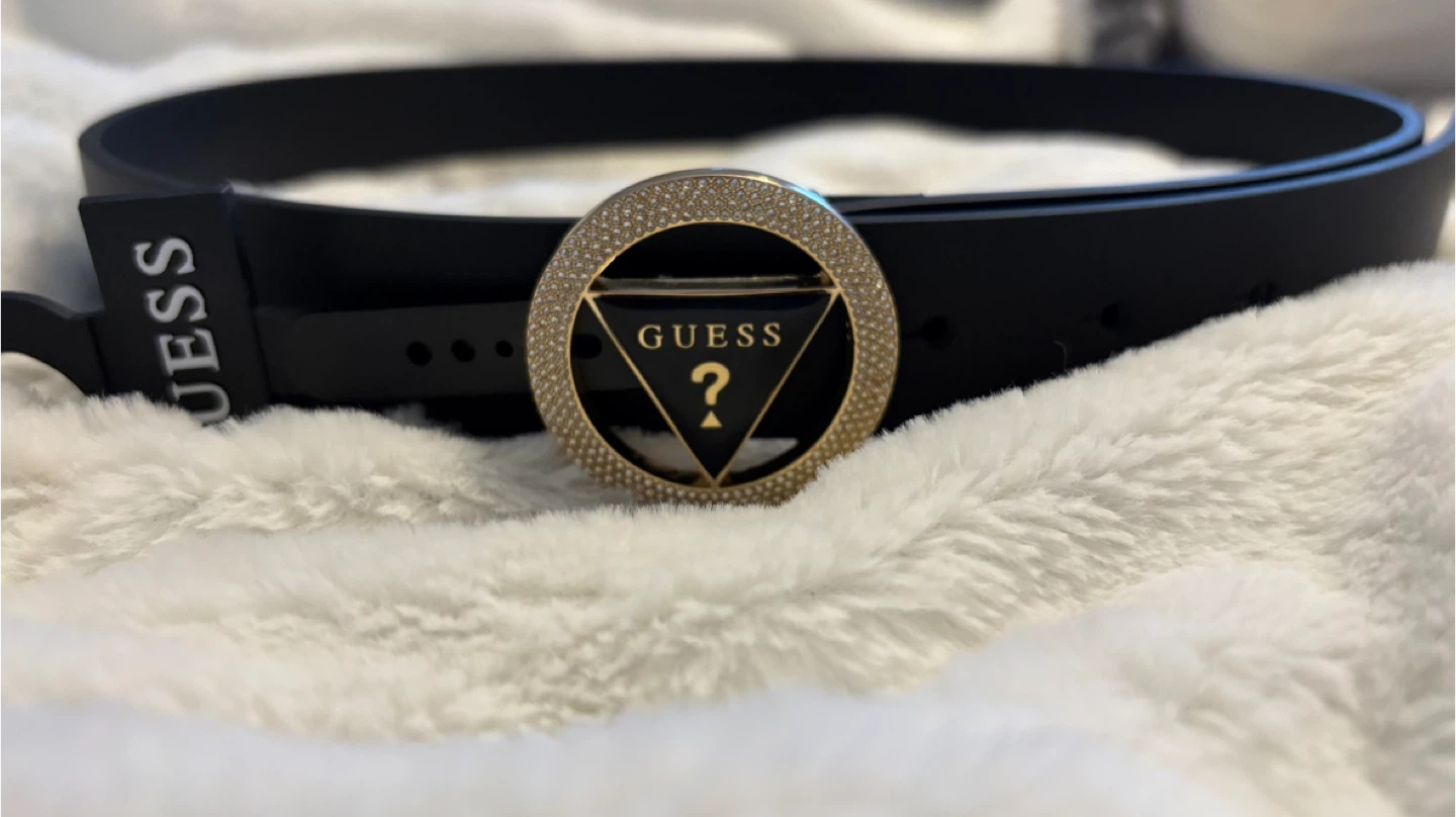 NEW Guess Black Belt Size M