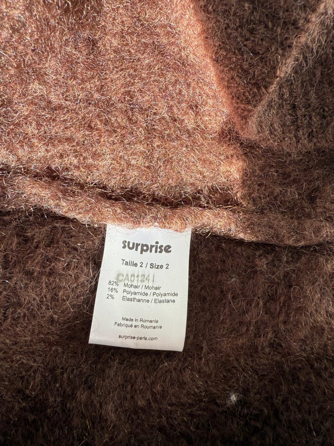 Surprise Brown Mohair Cardigan - photo 5